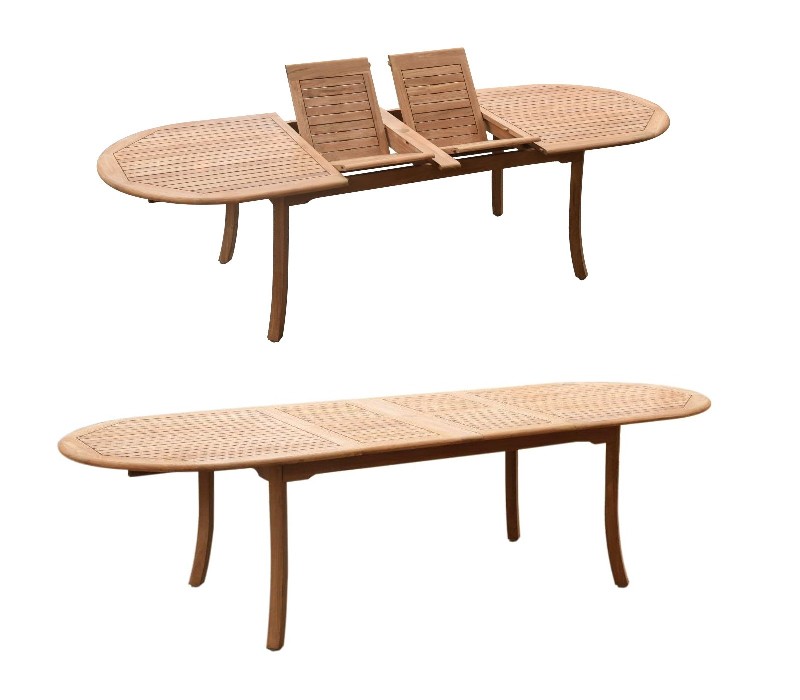 118" Double Extension Oval Table