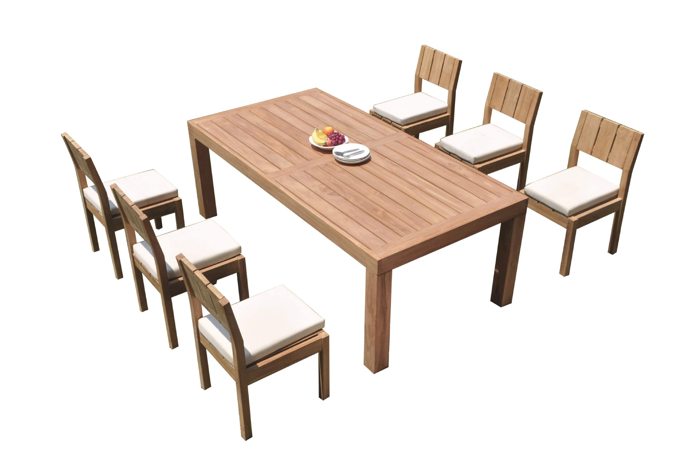 7pc Grade A Teak Dining Set 86 Canberra Rectangle Table Veranda Armless Chairs 9780295953175 Ebay